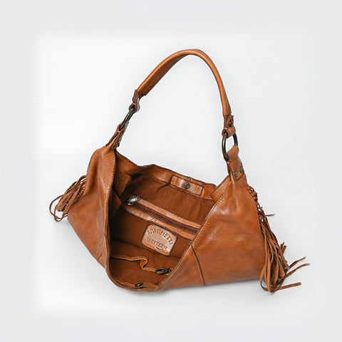 Signature Side-Fringe Hobo Bag