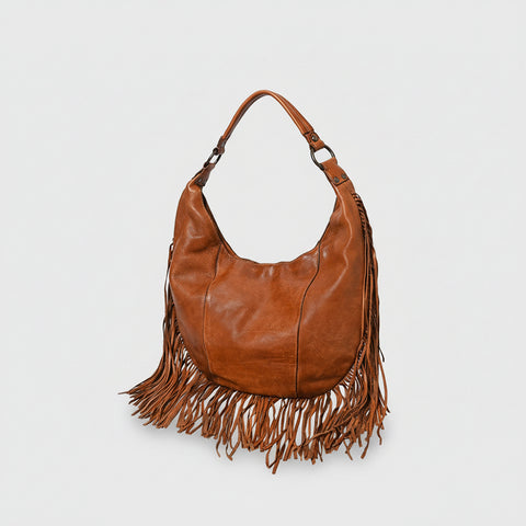 Signature Side-Fringe Hobo Bag