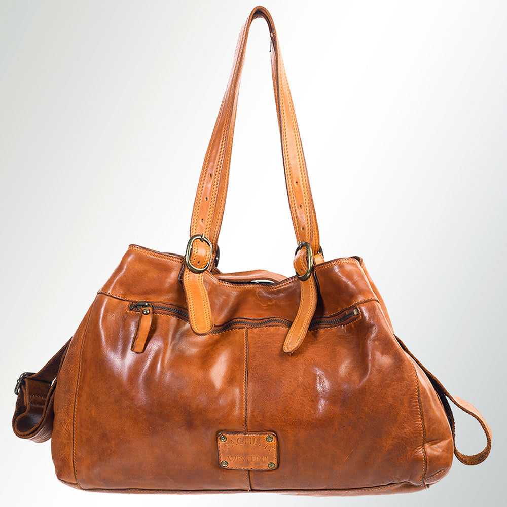 SWC132TAN Tote Genuine Leather women bag western Bag