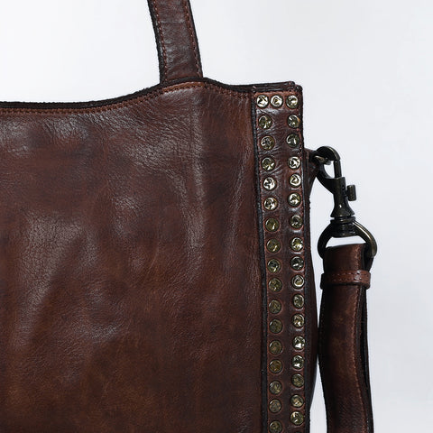 Signature Rivet-Trim Tote Bag
