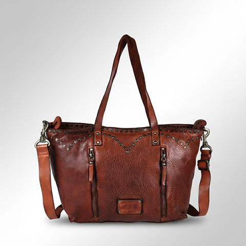 The Meridian Studded Carryall Tote Bag