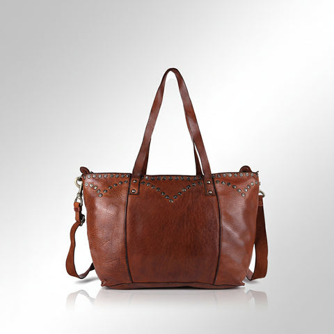 The Meridian Studded Carryall Tote Bag