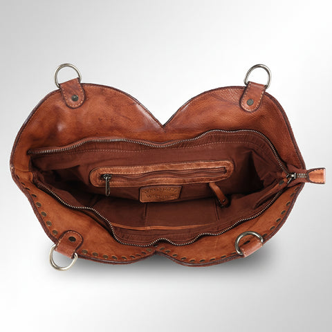 The Luxe Riveted Shoulder Bag