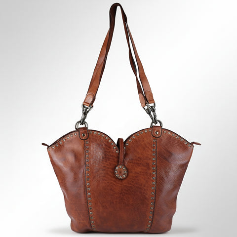 The Luxe Riveted Shoulder Bag