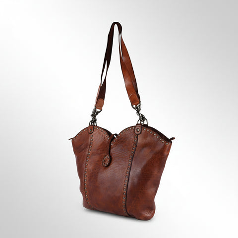 The Luxe Riveted Shoulder Bag