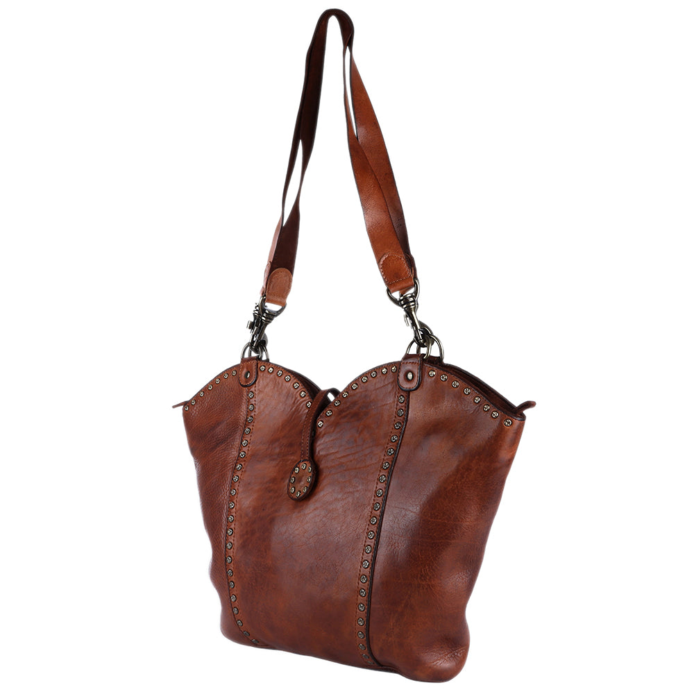 SWC136BTAN Hobo Genuine Leather women bag western Bag