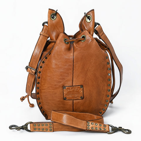 The Rivet Drawstring Bucket Bag