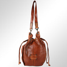 Load image into Gallery viewer, SWC137TAN Tote Genuine Leather women bag western Bag