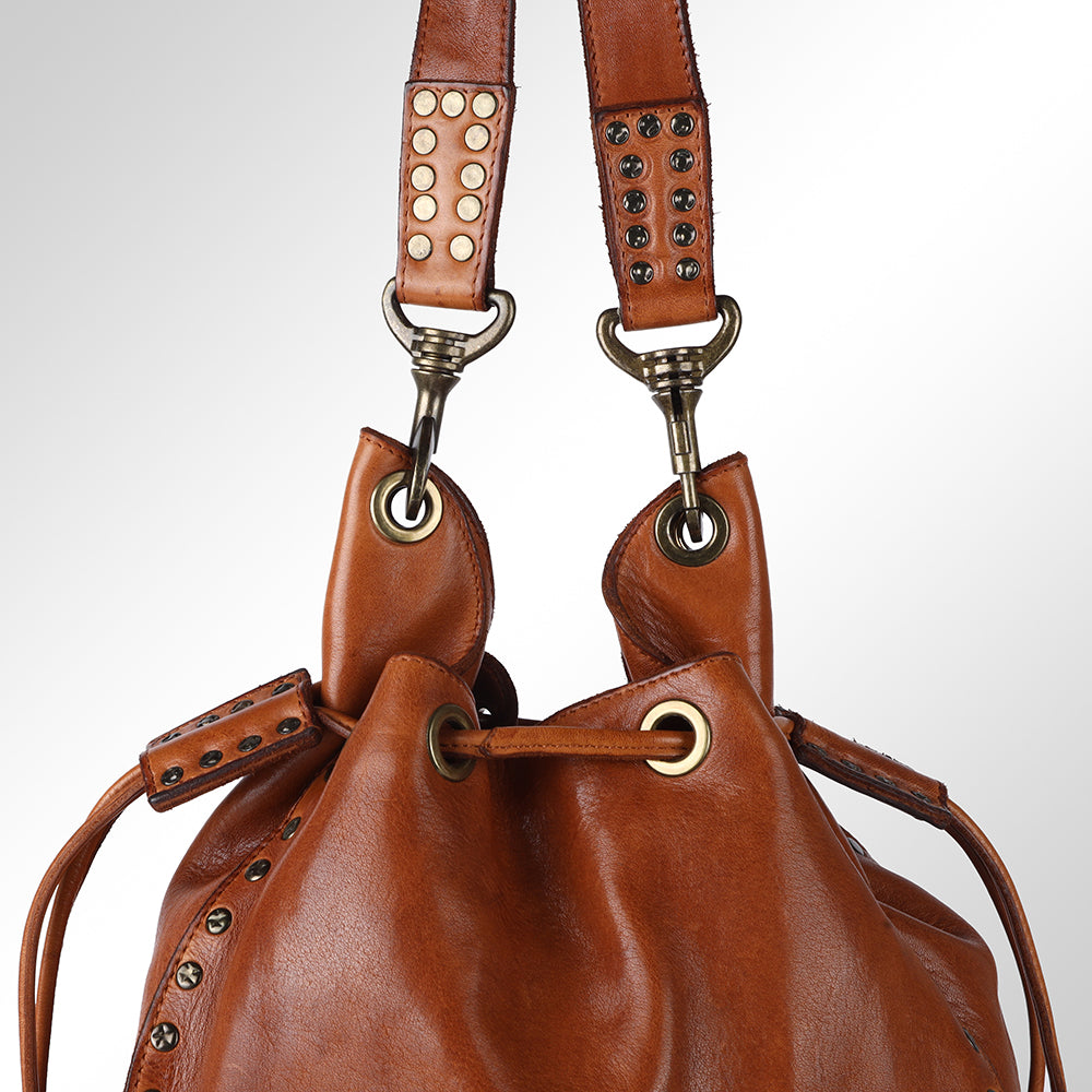 SWC137TAN Tote Genuine Leather women bag western Bag