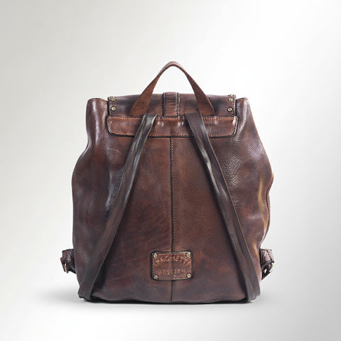 Signature Riveted Leather Backpack