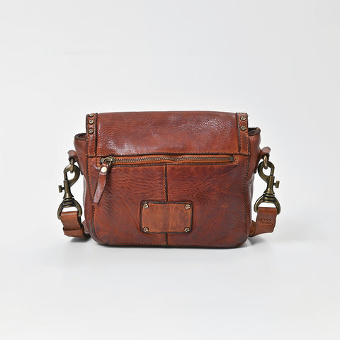 Studded Leather Sling Bag