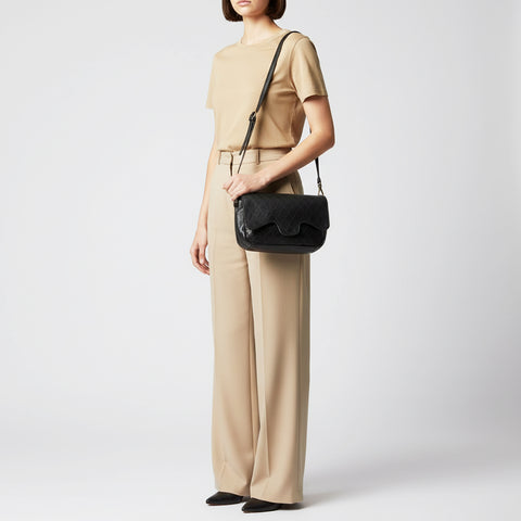 Sleek Structured Messenger Bag