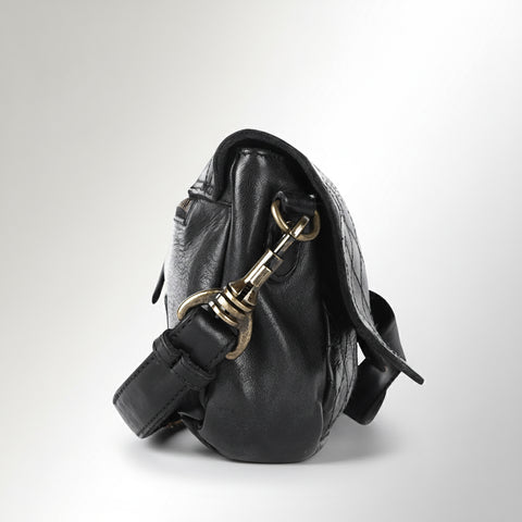 Sleek Structured Messenger Bag