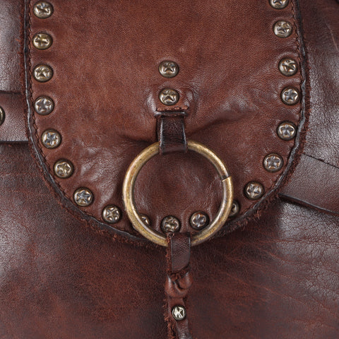 Sleek Leather Canteen Bag