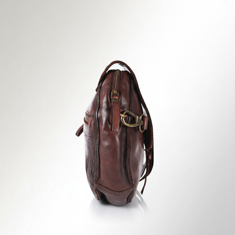 Sleek Leather Canteen Bag