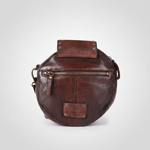 Sleek Leather Canteen Bag