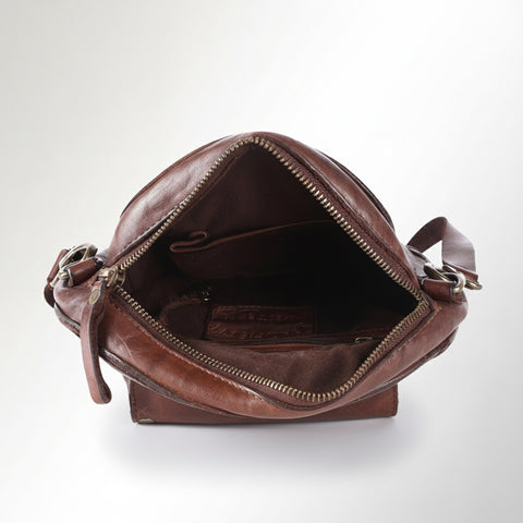 Sleek Leather Canteen Bag