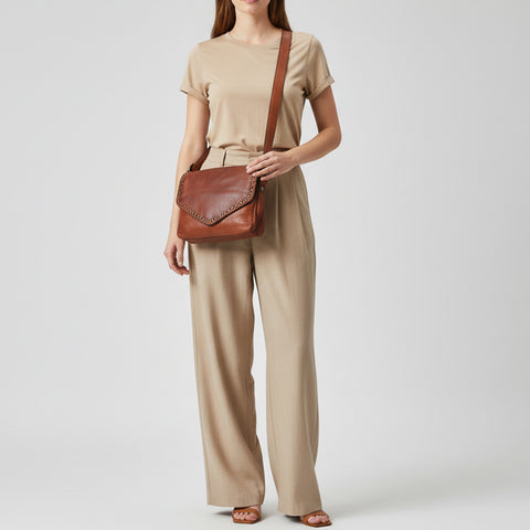 Studded Leather Crossbody Bag