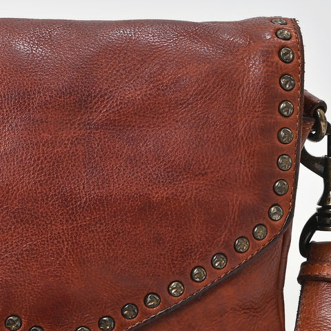 Studded Leather Crossbody Bag