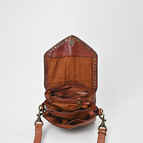 Studded Leather Crossbody Bag