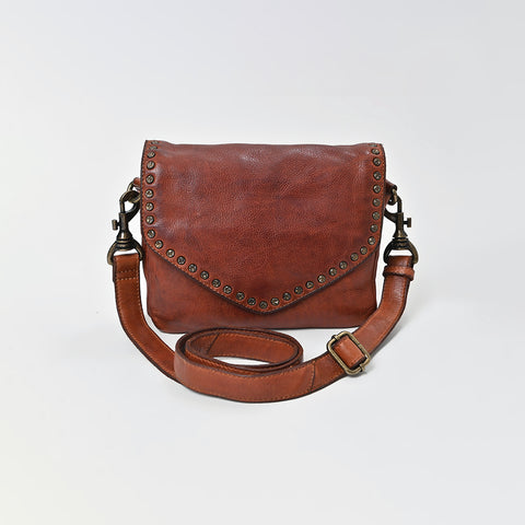 Studded Leather Crossbody Bag