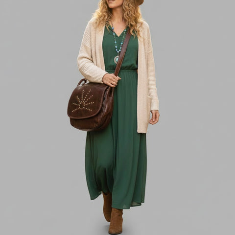 Western Rivets Shoulder Bag
