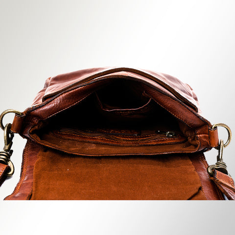 Sleek Rivet Crossbody Bag