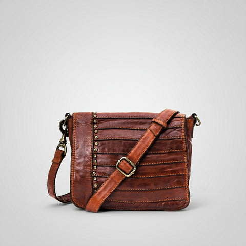 Sleek Rivet Crossbody Bag