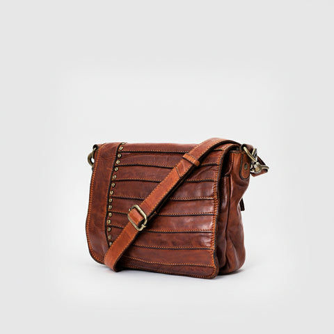 Sleek Rivet Crossbody Bag