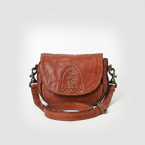 Studded Flap Cross Body Bag