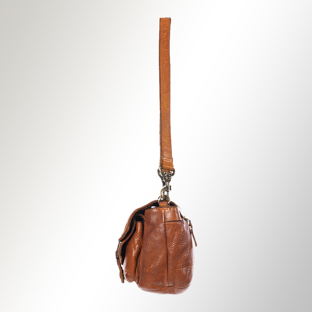 SWC162TAN Crossbody Genuine Leather women bag western Bag