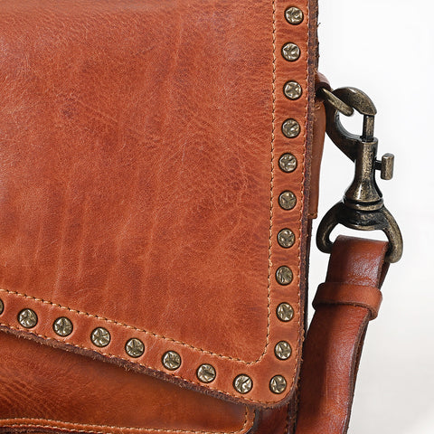 Studded Flap Western Crossbody