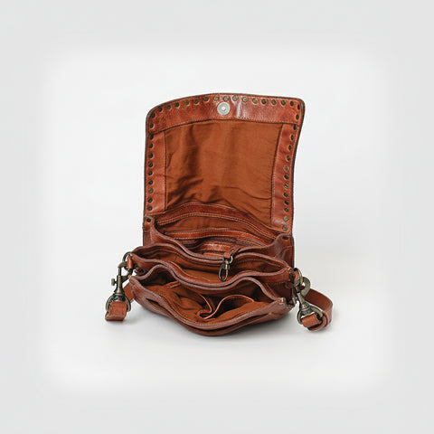 Studded Flap Western Crossbody