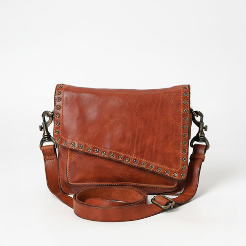 Studded Flap Western Crossbody