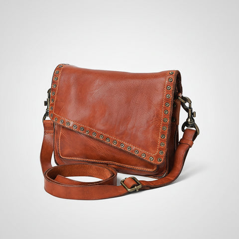 Studded Flap Western Crossbody