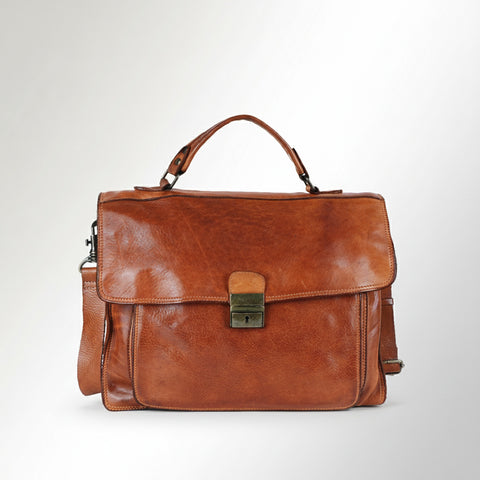 Compact Buckle Closure Briefcase