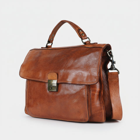 Compact Buckle Closure Briefcase