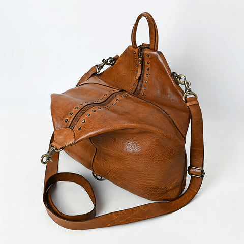 Fioranza - Leather Riveted Crossbody