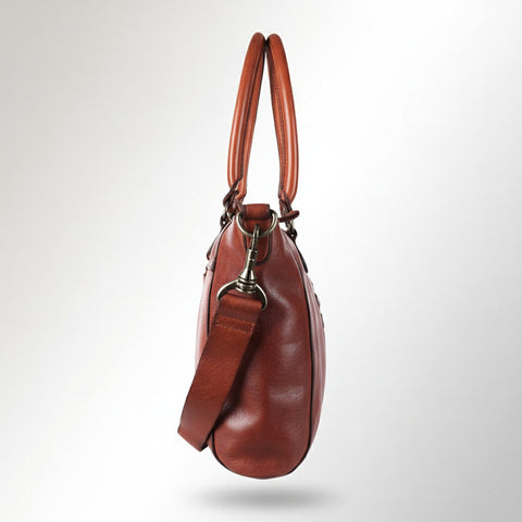 Caurina - Grain Leather Tote Bag