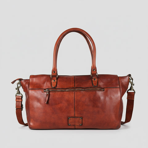 Caurina - Grain Leather Tote Bag