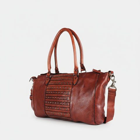 Caurina - Grain Leather Tote Bag