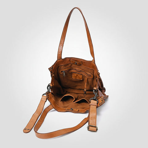 Signature Rivet-Trim Tote Bag