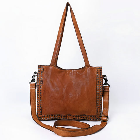 Signature Rivet-Trim Tote Bag