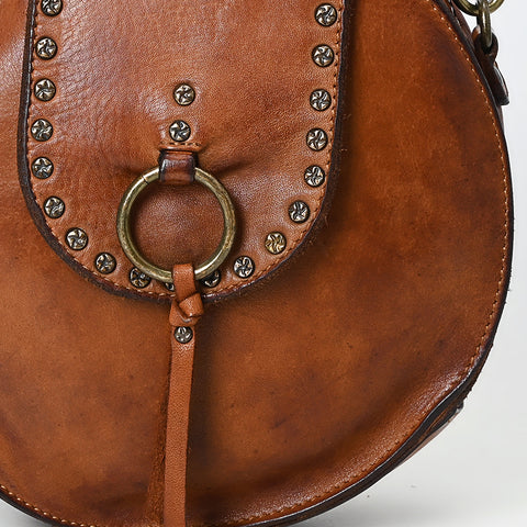 Sleek Leather Canteen Bag