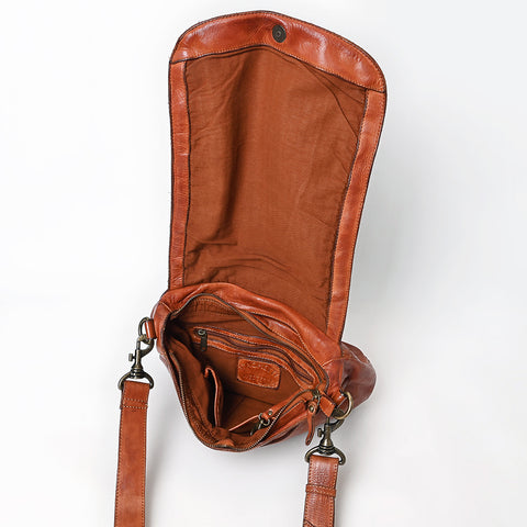 Decorative Woven Leather Crossbody