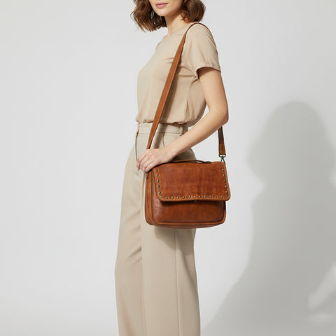 Compact Buckle Shoulder Bag