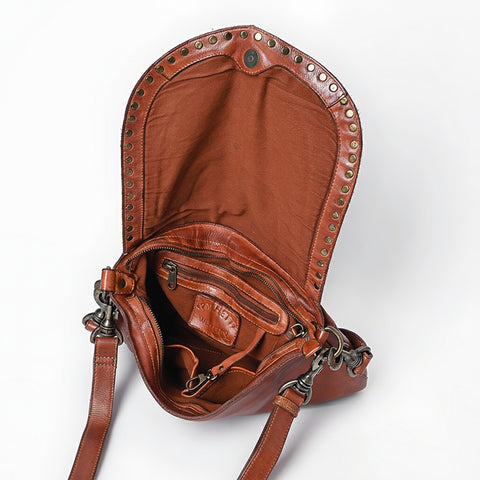 Studded Leather Crossbody Bag