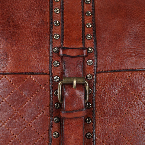 Studded Leather Shoulder Bag