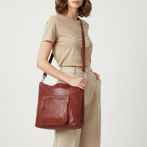 Fiorente - Full Grain Leather Hobo