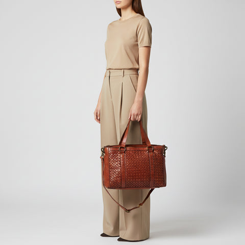 Valcora - Basket Weave Tote Bag